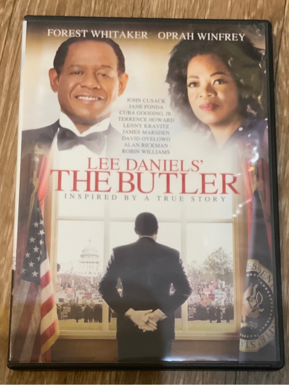 Lee Daniels' The Butler DVD - Red, White, Blue Cover